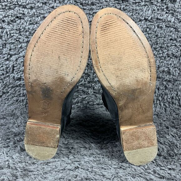 Free People Booties Womens 39 EU Leather Boho Grunge Biker Bohemian - Picture 8 of 9